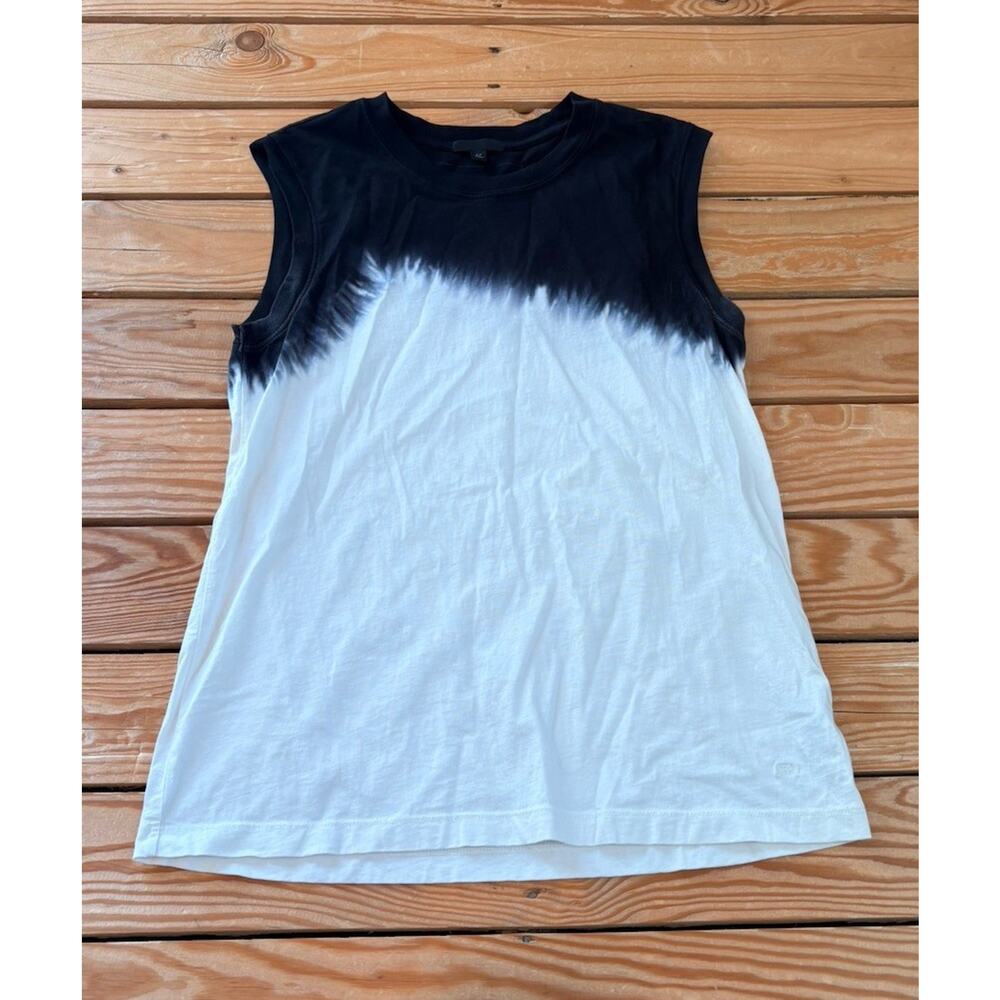 ATM Women’s Tie Dye Sleeveless Shirt Size S White AA